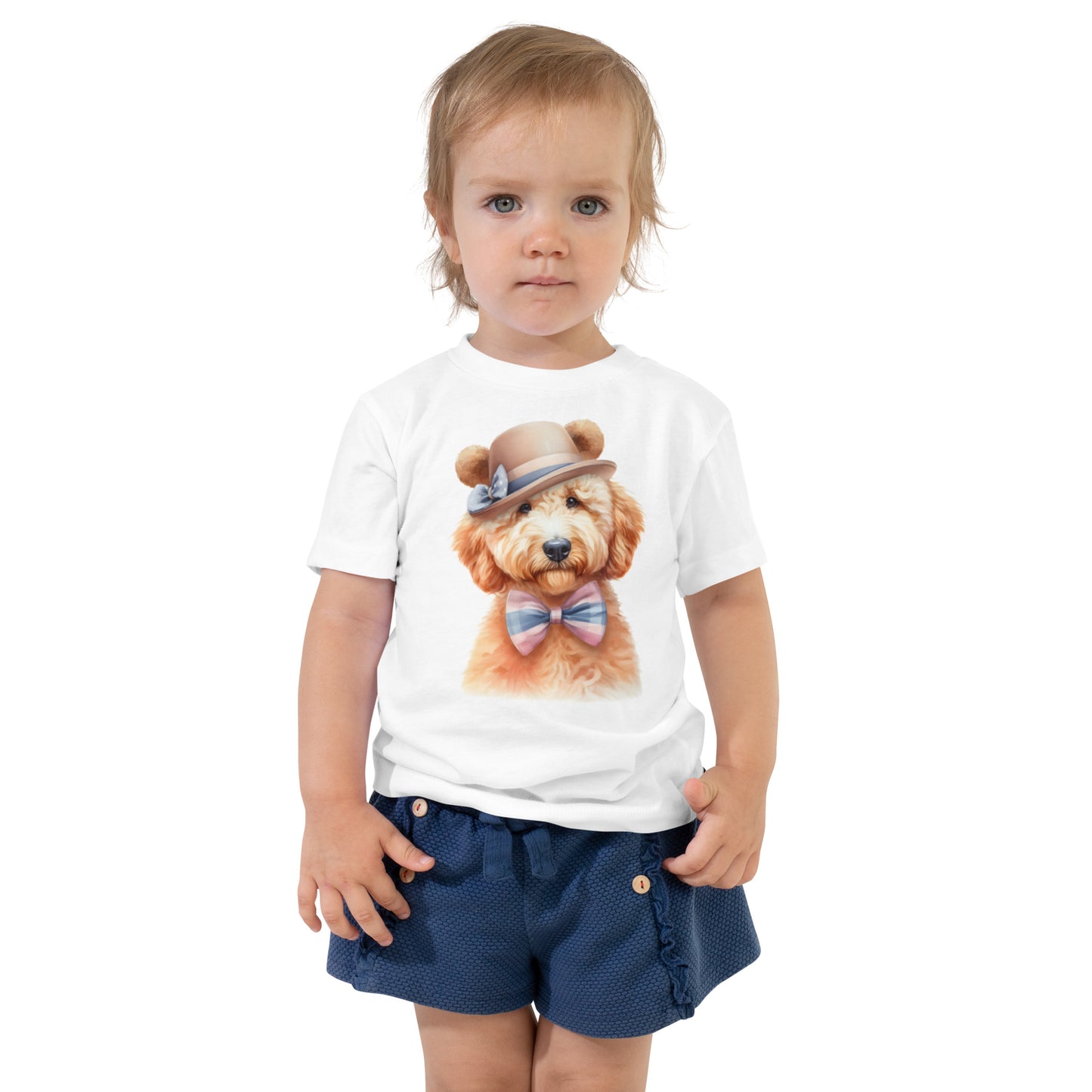 Teddy Bear Doodle Toddler Short Sleeve T Shirt