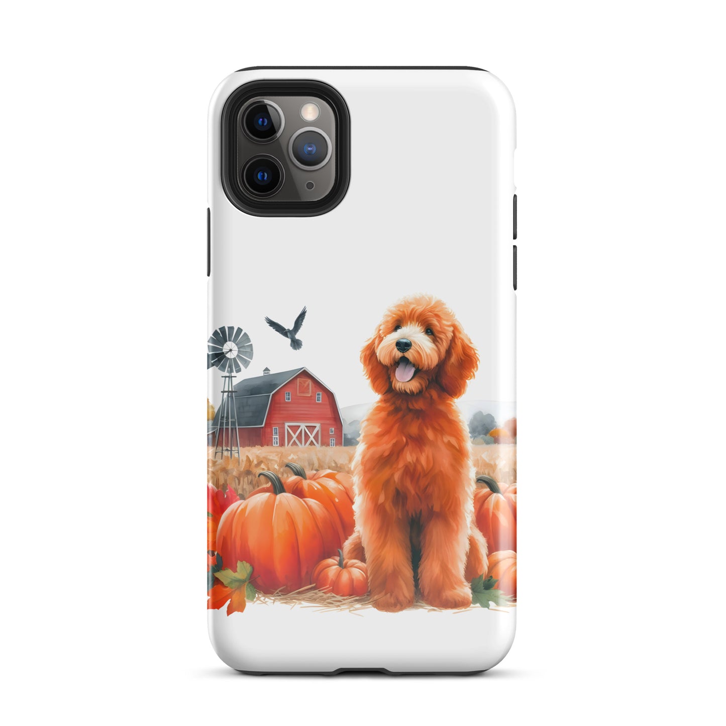 Doodle Fall Pumpkin Tough Case for iPhone®