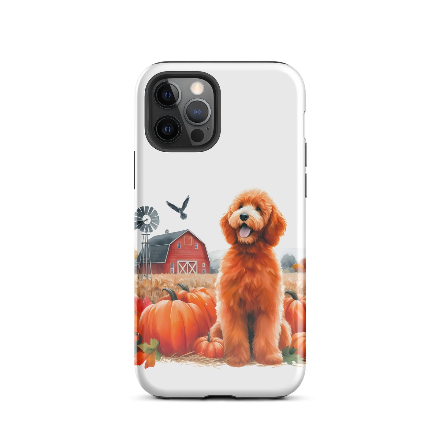 Doodle Fall Pumpkin Tough Case for iPhone®