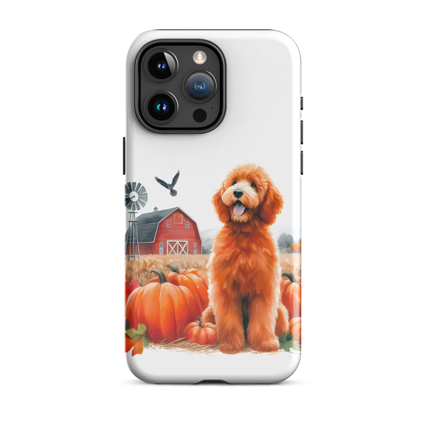 Doodle Fall Pumpkin Tough Case for iPhone®