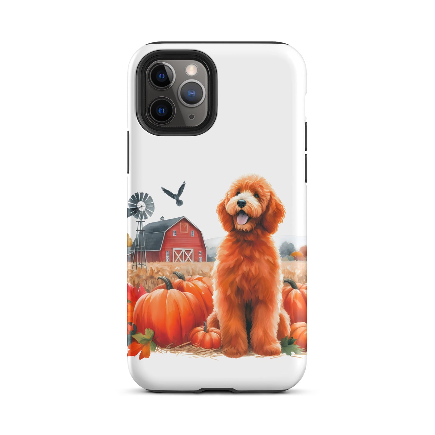 Doodle Fall Pumpkin Tough Case for iPhone®