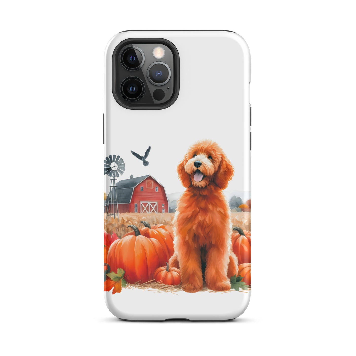 Doodle Fall Pumpkin Tough Case for iPhone®