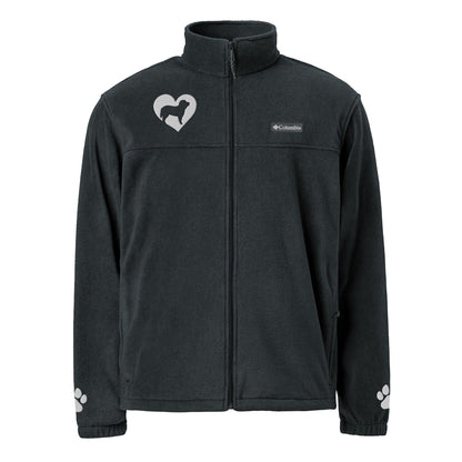 Doodle Embroidered Unisex Columbia Fleece Jacket - Check out the sleeves!