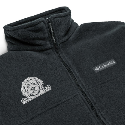 Doodle Embroidered Unisex Columbia Fleece Jacket