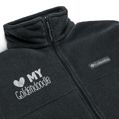 Love My Goldendoodle Embroidered Unisex Columbia Fleece Jacket