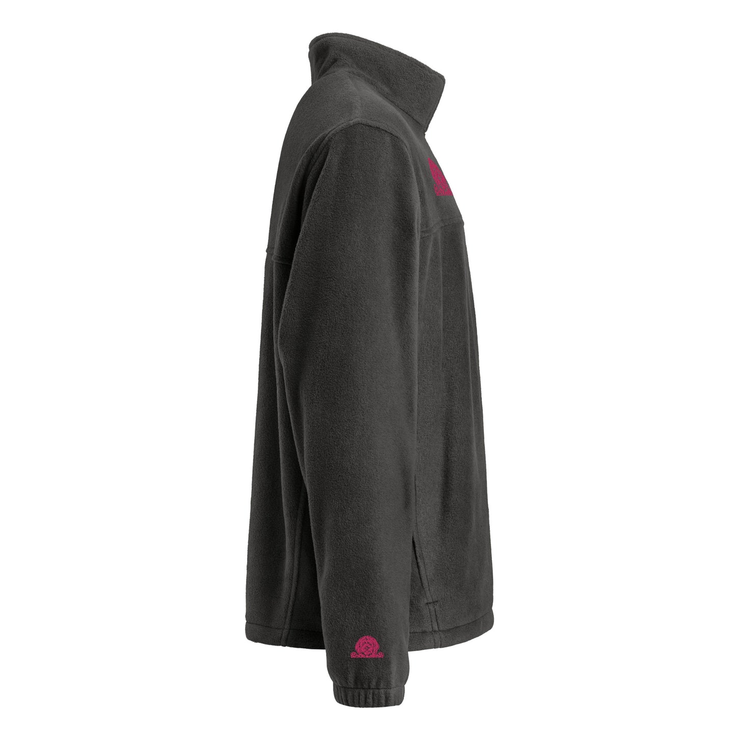 Doodle Pink Embroidered Unisex Columbia Fleece Jacket - Check out the Sleeves!