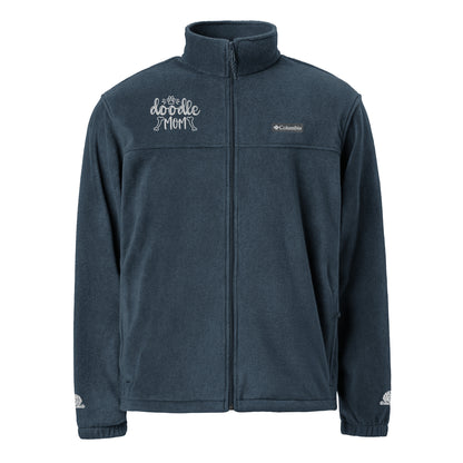 Doodle Mom Embroidered Unisex Columbia Fleece Jacket - Check out the Embroidery on the sleeves!