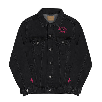 Doodle Mom Embroidered Denim Jacket