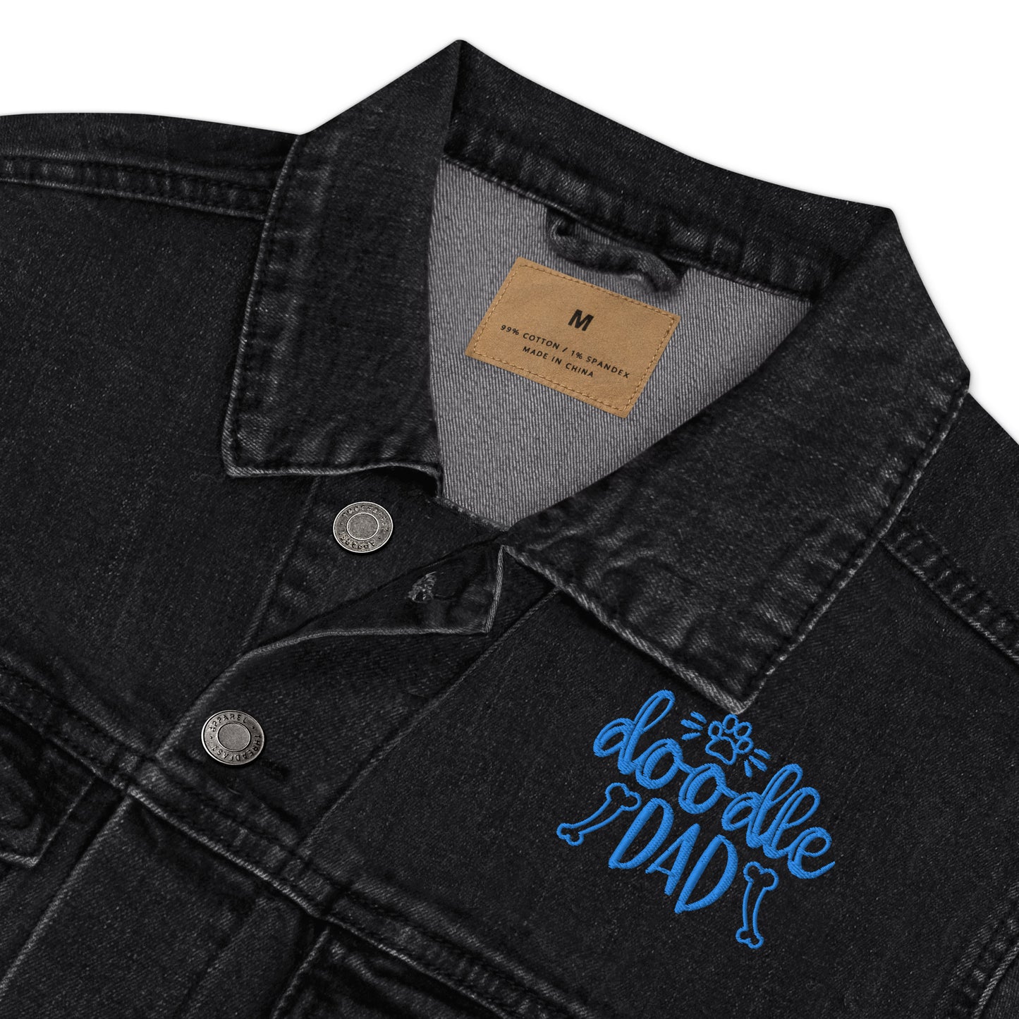 Doodle Dad Embroidered Denim Jacket