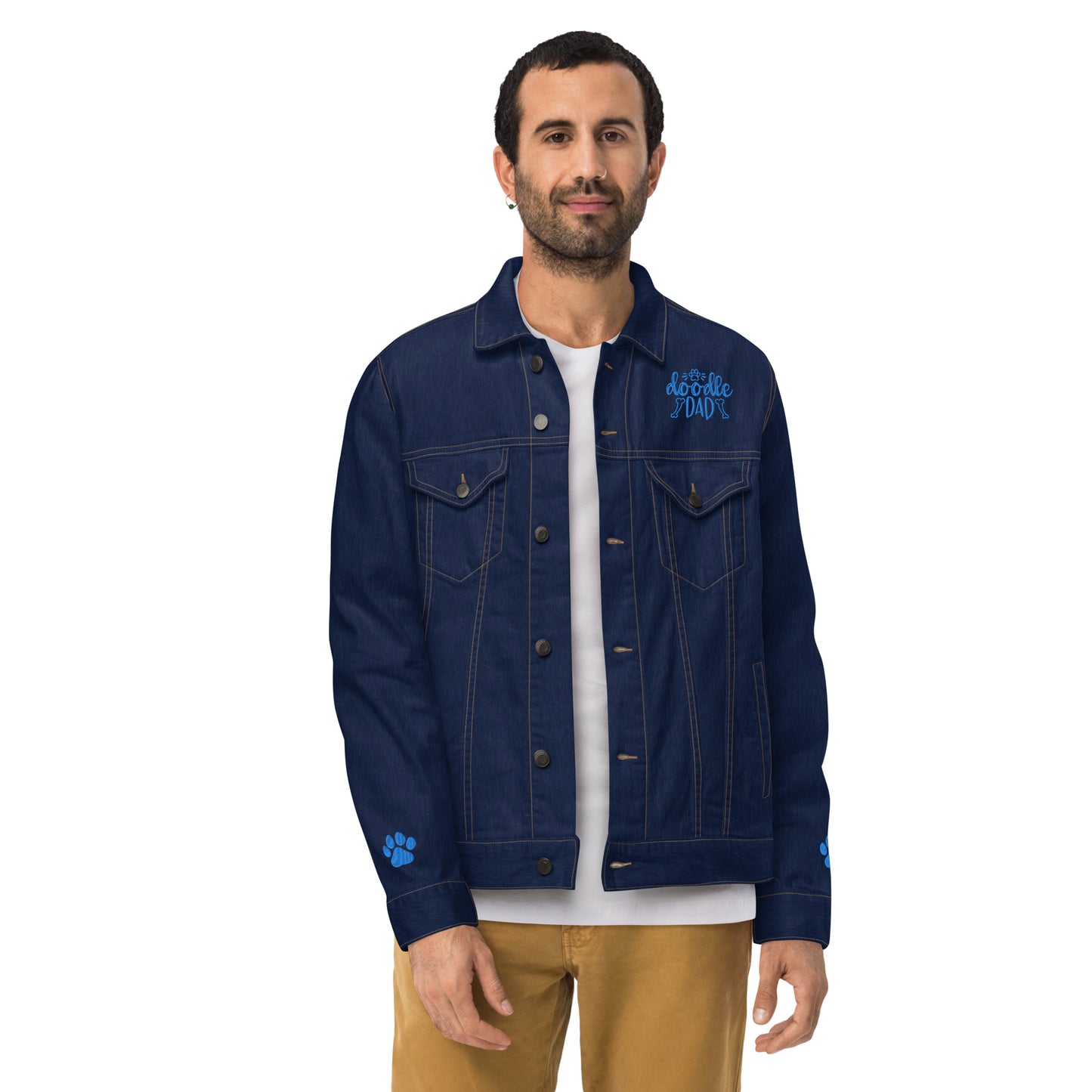 Doodle Dad Embroidered Denim Jacket