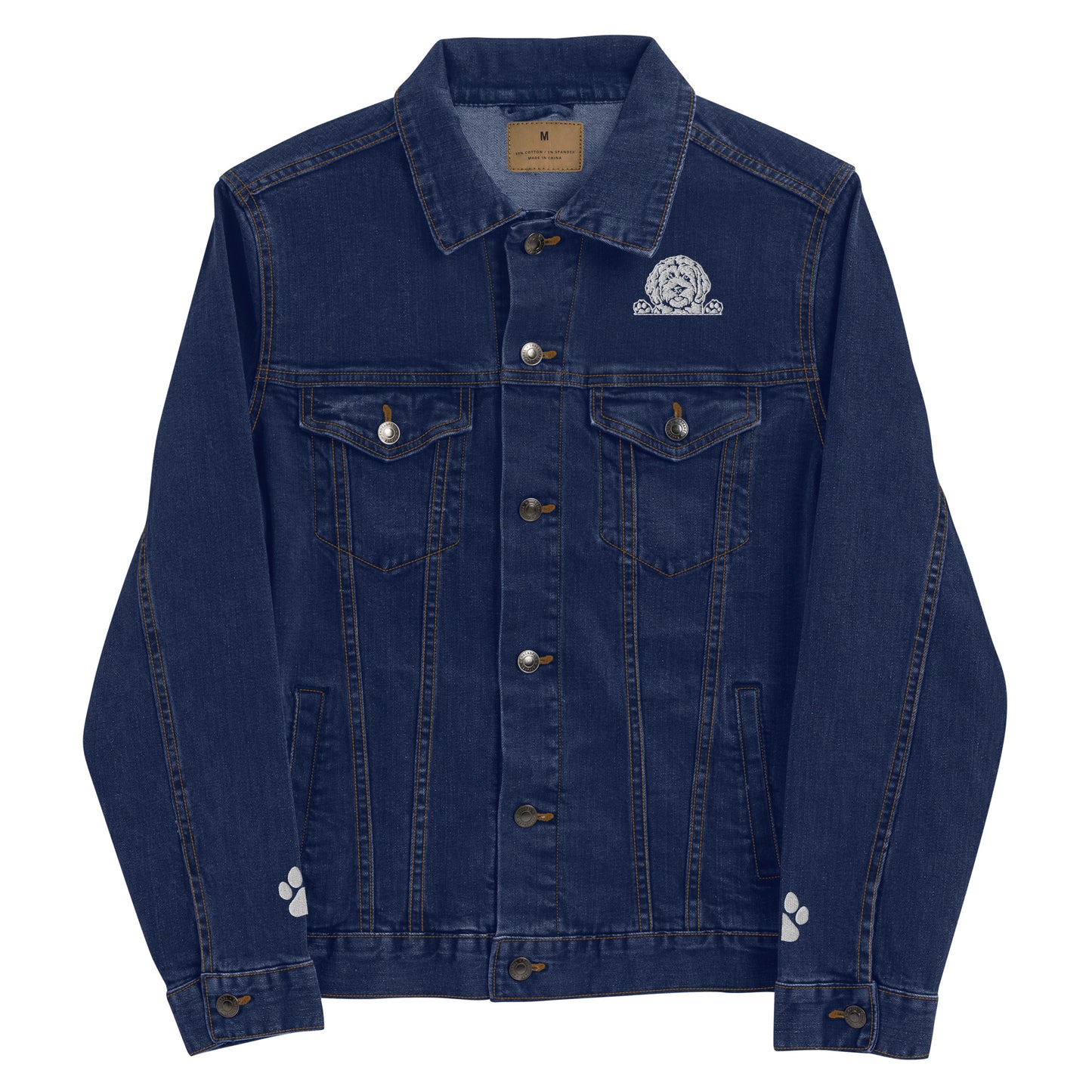 Doodle Embroidered Unisex Denim Jacket - Check out the sleeves!