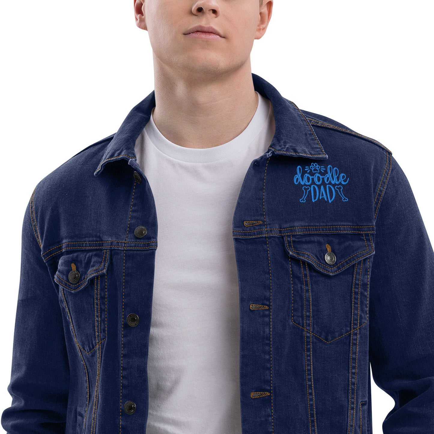 Doodle Dad Embroidered Denim Jacket