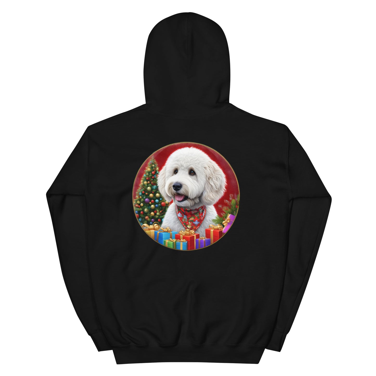 White Christmas Doodle Unisex Heavy Blend Unisex Hooded Sweatshirt