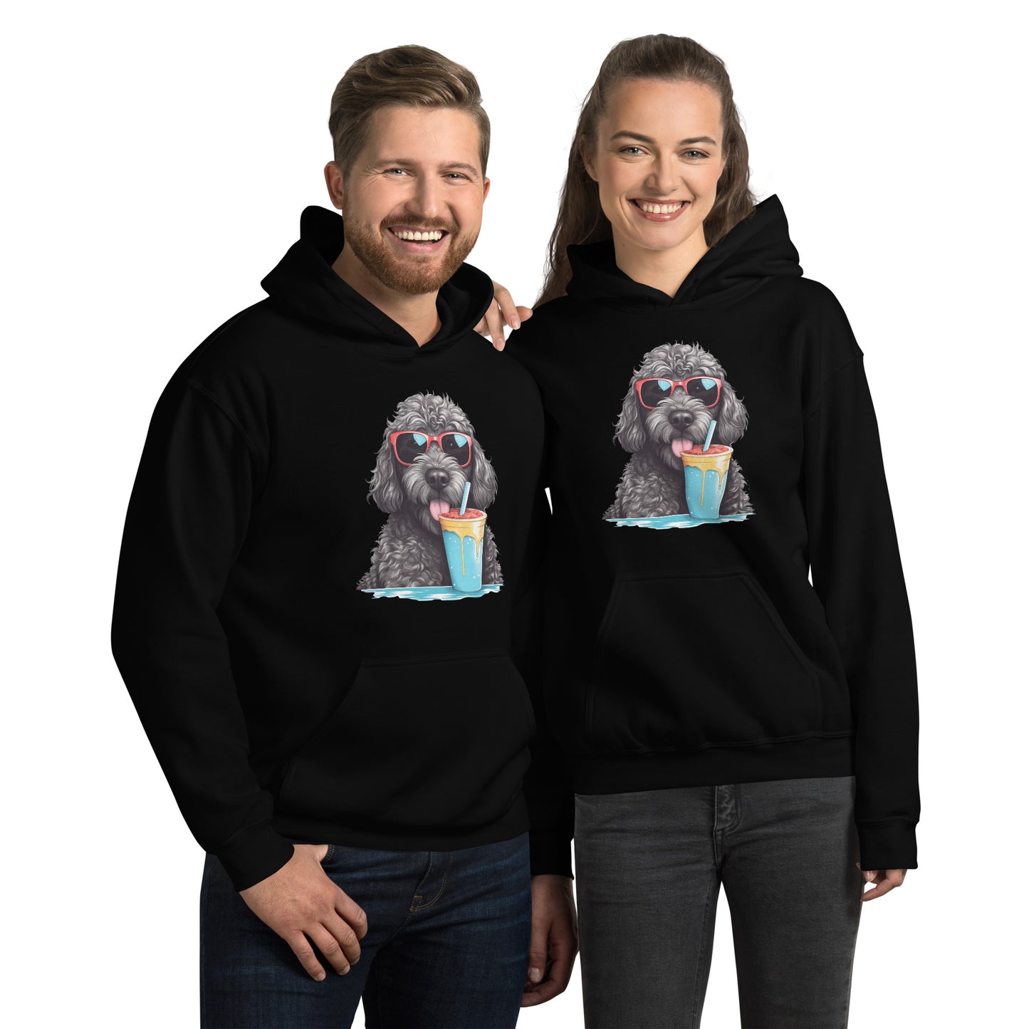 Black Doodle Unisex Hoodie