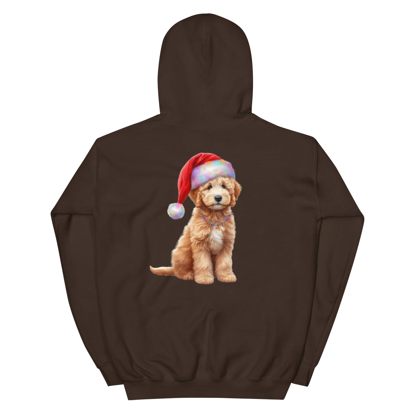 Santa Doodle Puppy Unisex Heavy Blend Hooded Sweatshirt