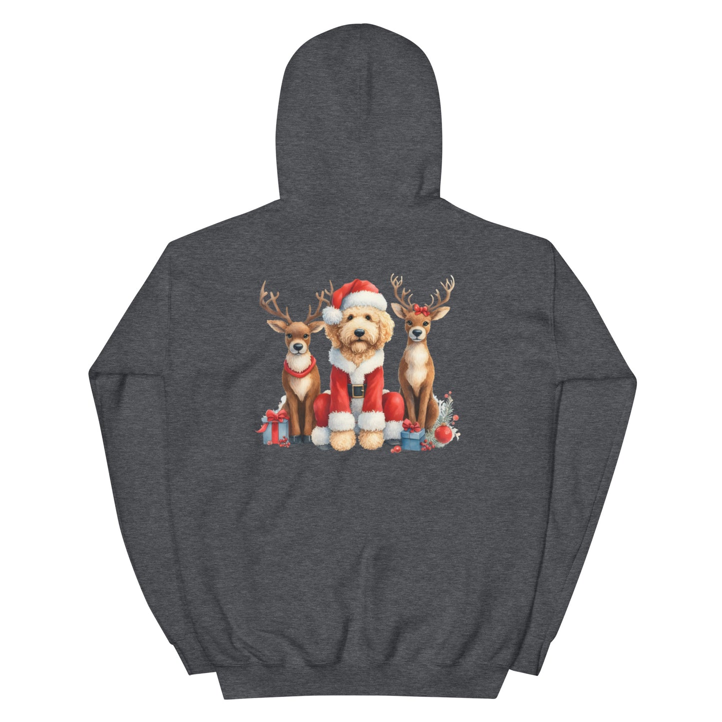 Santa Doodle Heavy Blend Unisex Hooded Sweatshirt