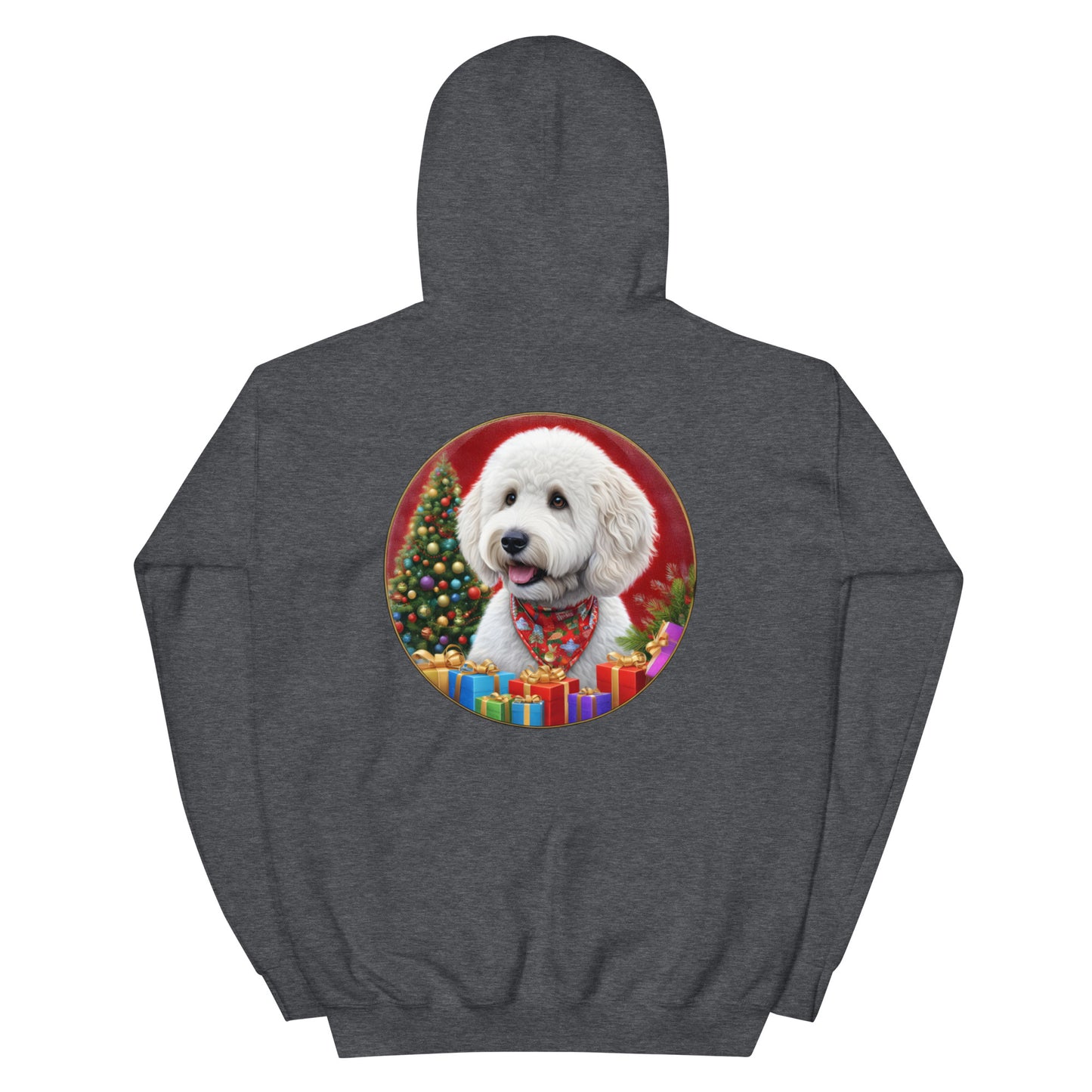 White Christmas Doodle Unisex Heavy Blend Unisex Hooded Sweatshirt