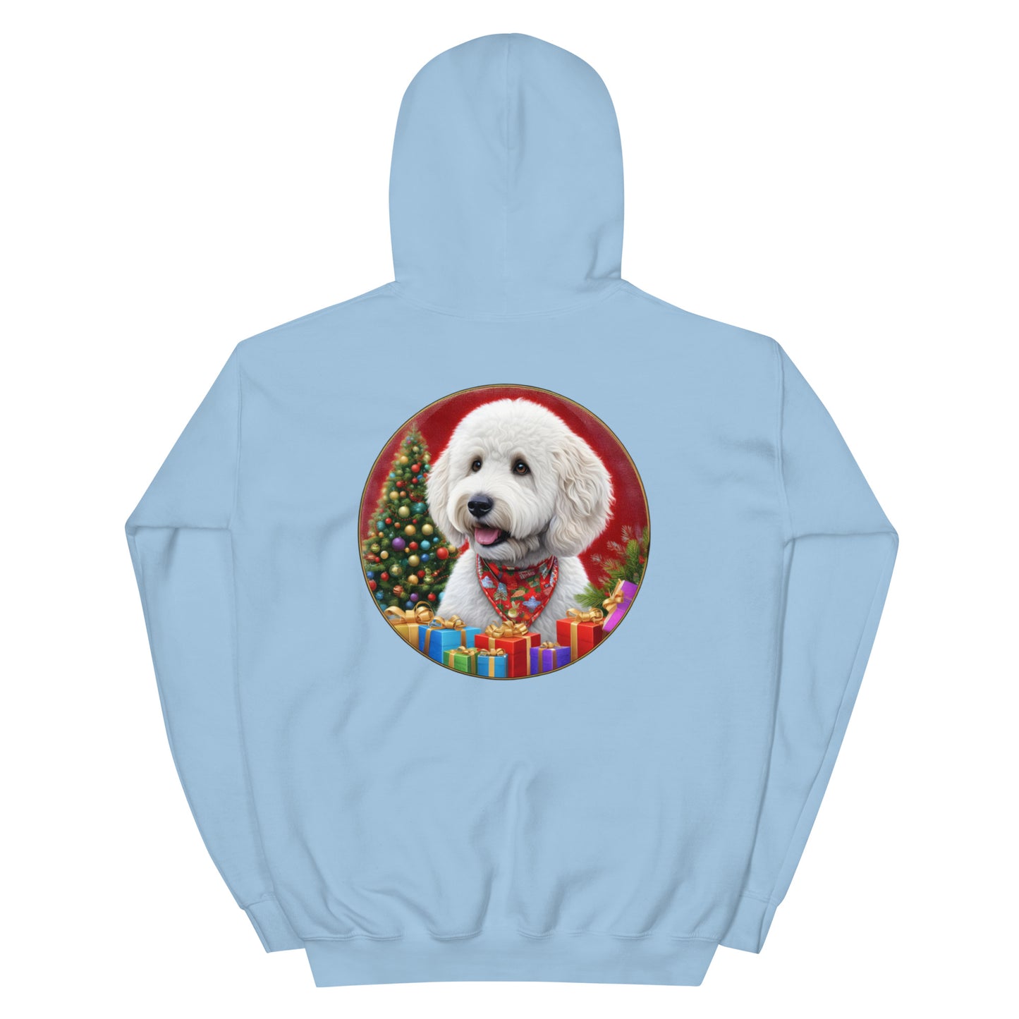 White Christmas Doodle Unisex Heavy Blend Unisex Hooded Sweatshirt