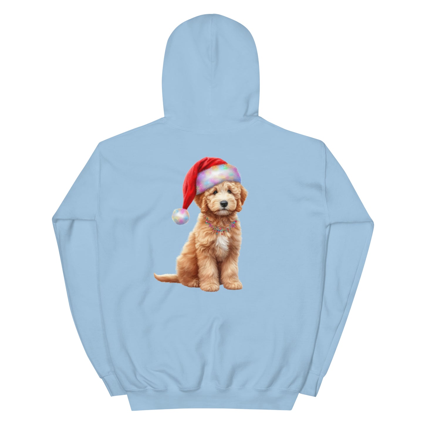 Santa Doodle Puppy Unisex Heavy Blend Hooded Sweatshirt