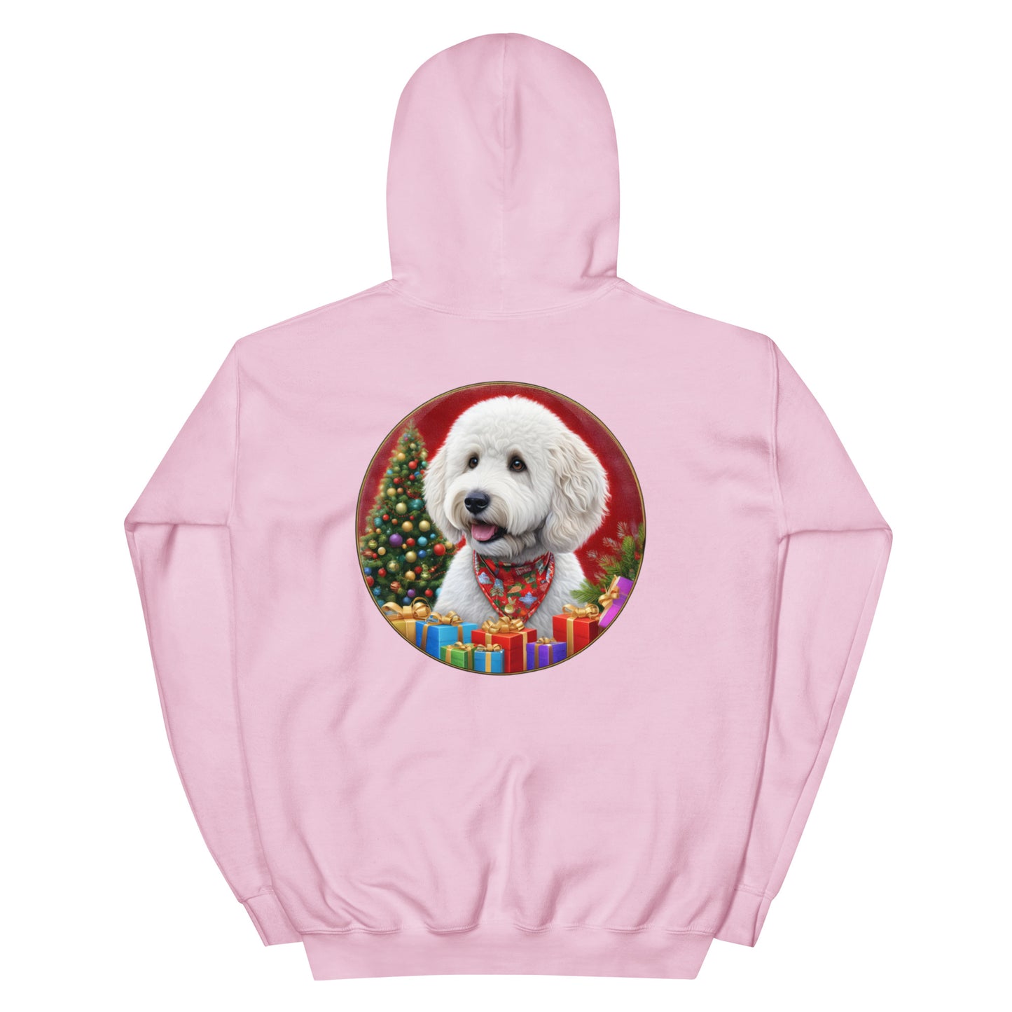 White Christmas Doodle Unisex Heavy Blend Unisex Hooded Sweatshirt