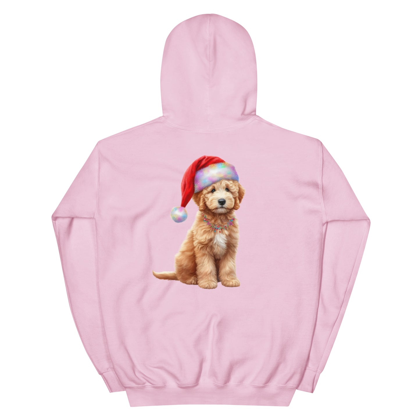 Santa Doodle Puppy Unisex Heavy Blend Hooded Sweatshirt