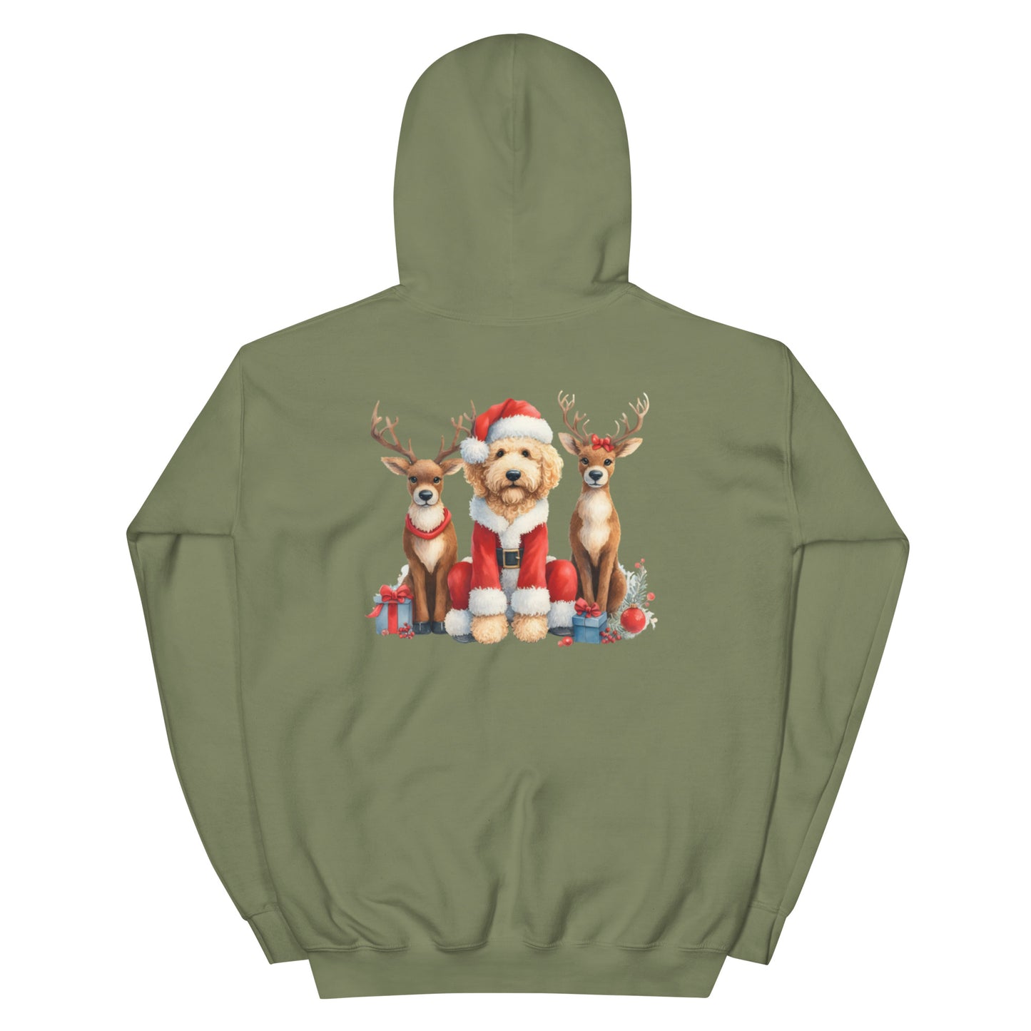 Santa Doodle Heavy Blend Unisex Hooded Sweatshirt