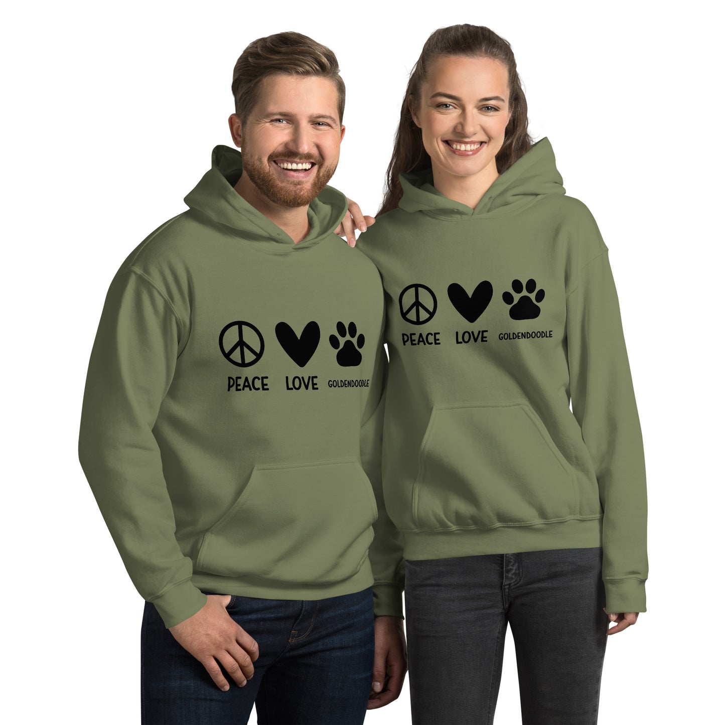 Peace Love Goldendoodles Unisex Hoodie