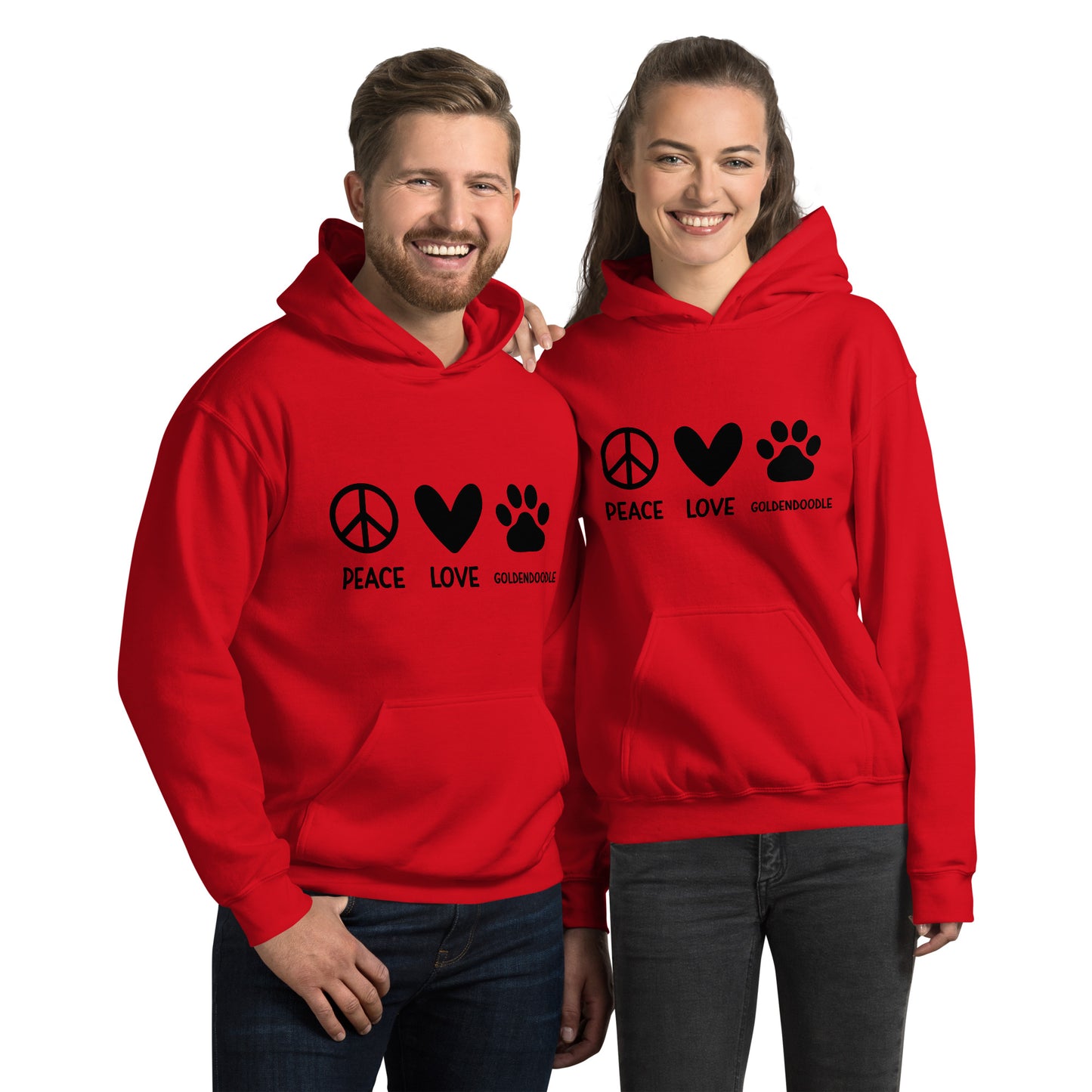 Peace Love Goldendoodles Unisex Hoodie