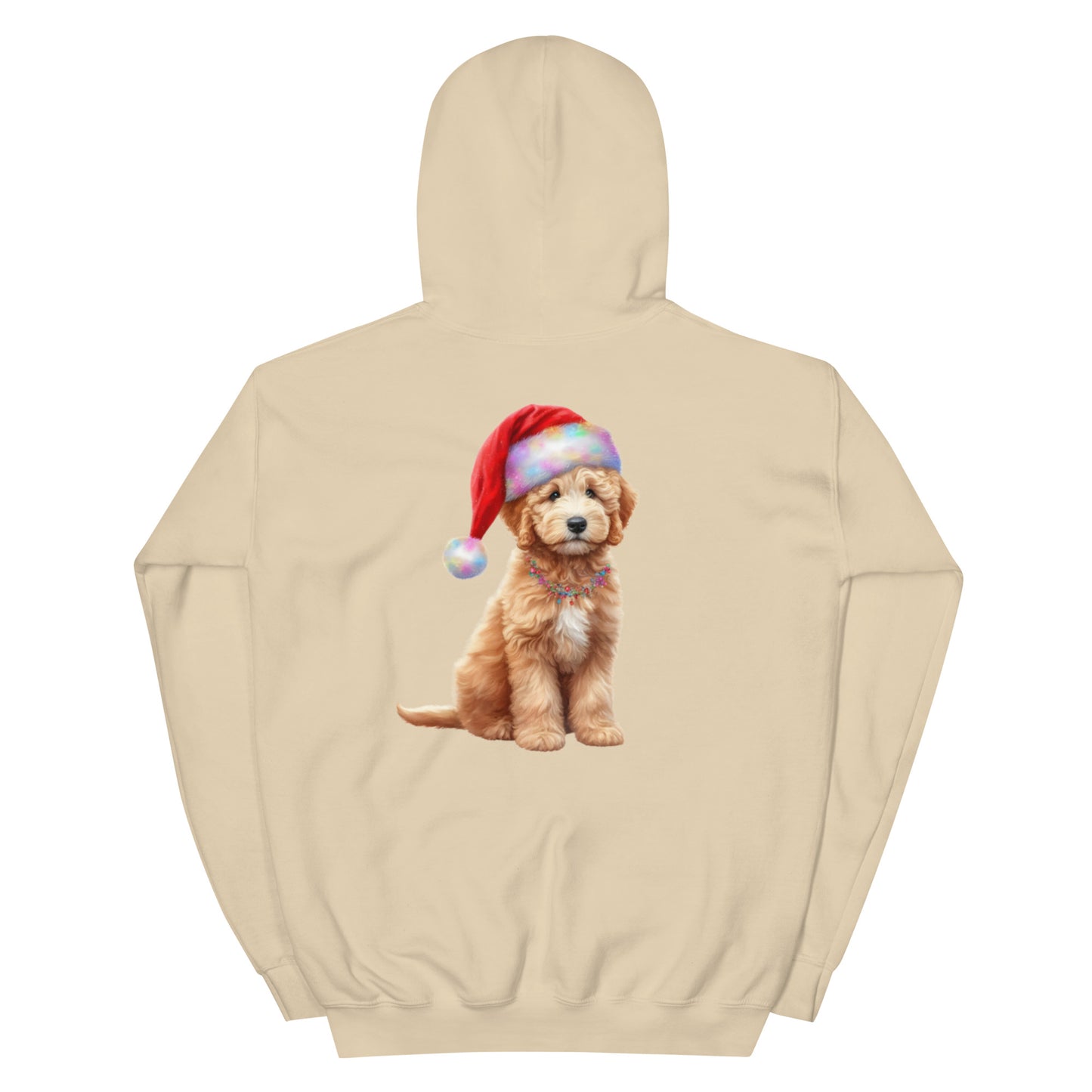 Santa Doodle Puppy Unisex Heavy Blend Hooded Sweatshirt