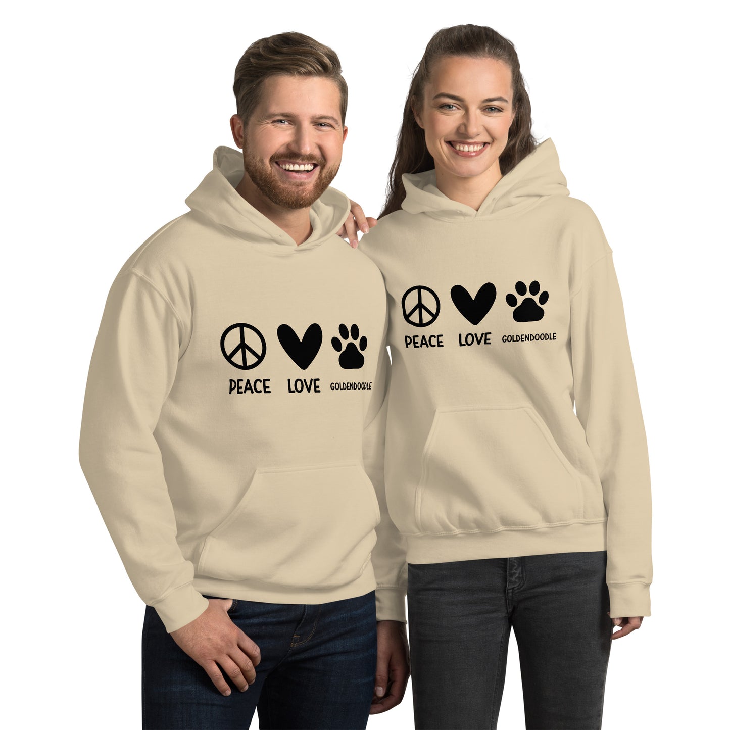 Peace Love Goldendoodles Unisex Hoodie