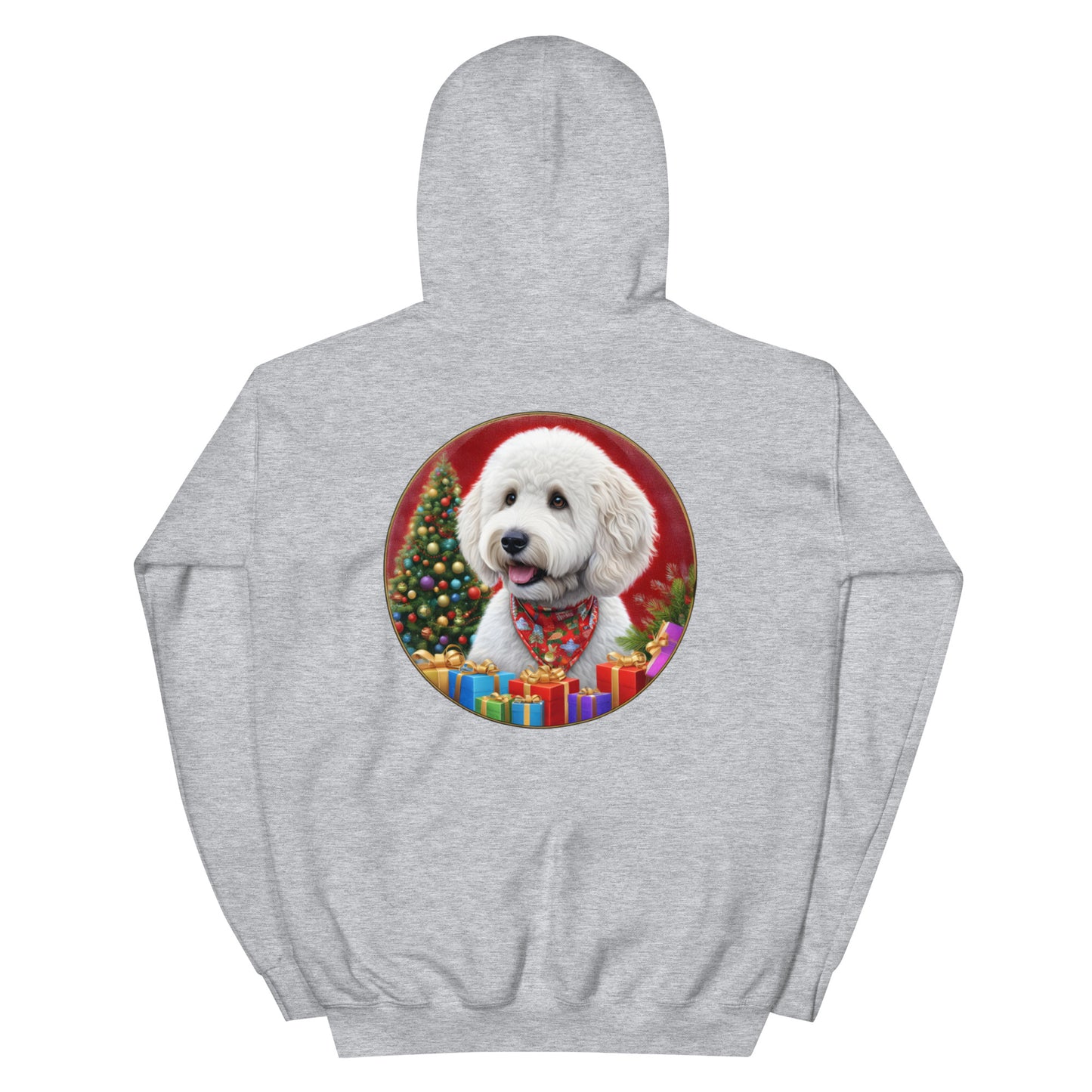 White Christmas Doodle Unisex Heavy Blend Unisex Hooded Sweatshirt