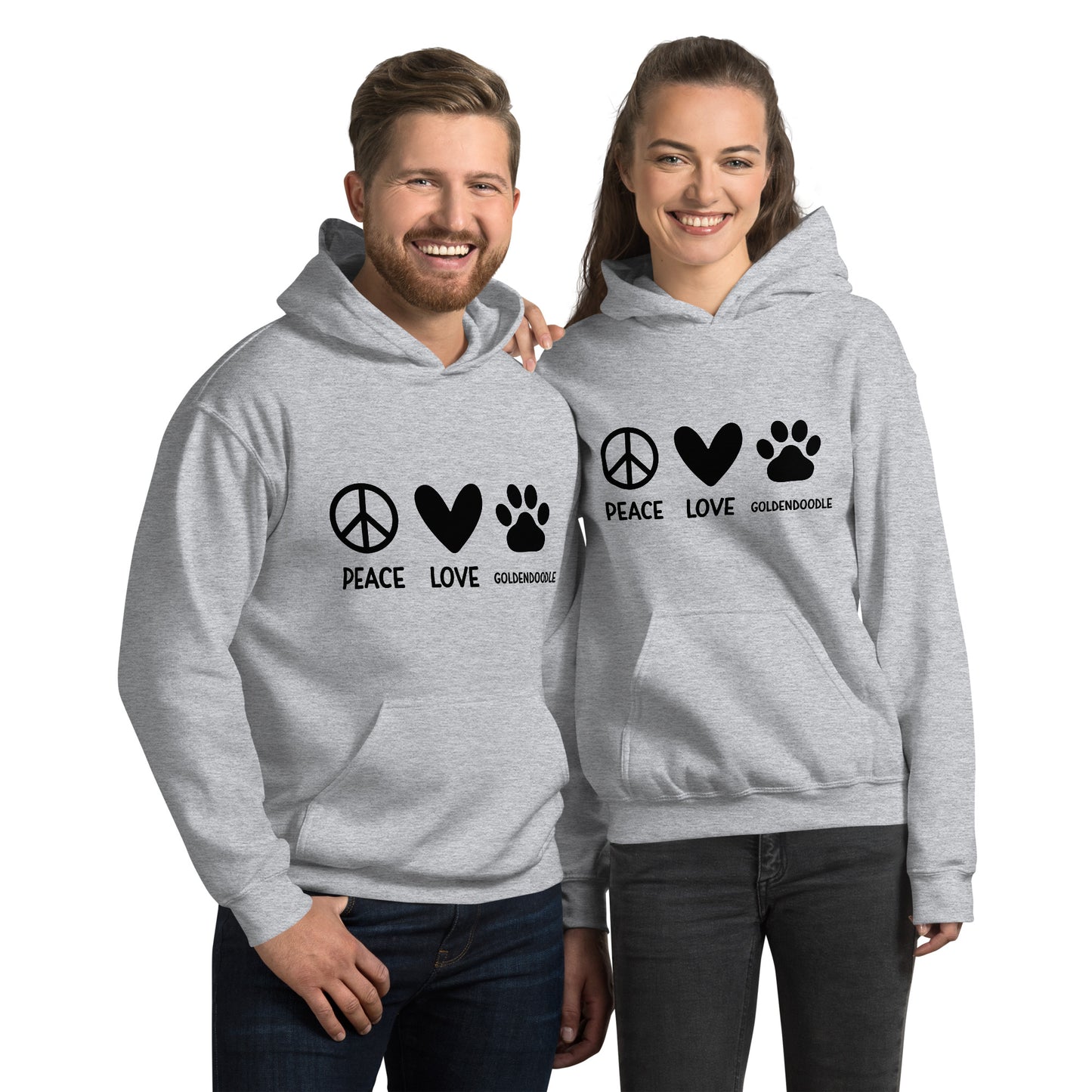 Peace Love Goldendoodles Unisex Hoodie