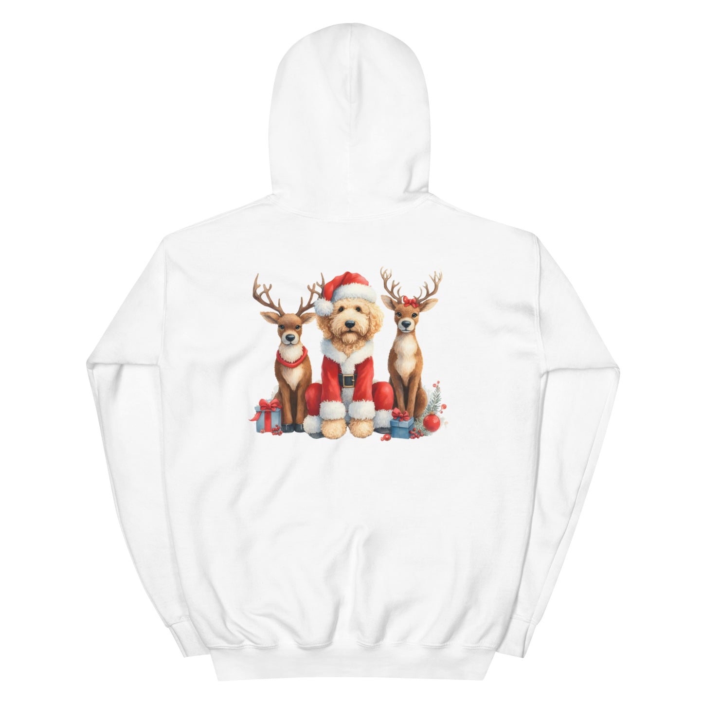 Santa Doodle Heavy Blend Unisex Hooded Sweatshirt