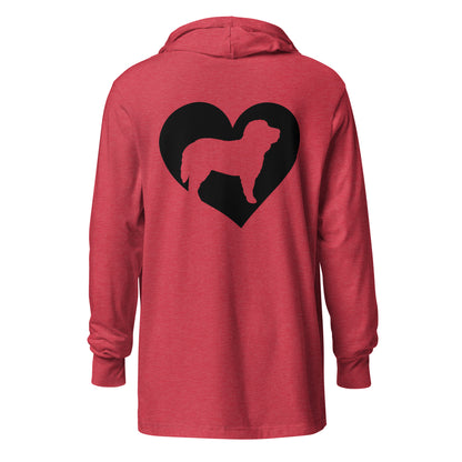 Heart Doodle Unisex Hooded Long Sleeve T Shirt