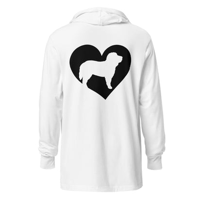 Heart Doodle Unisex Hooded Long Sleeve T Shirt