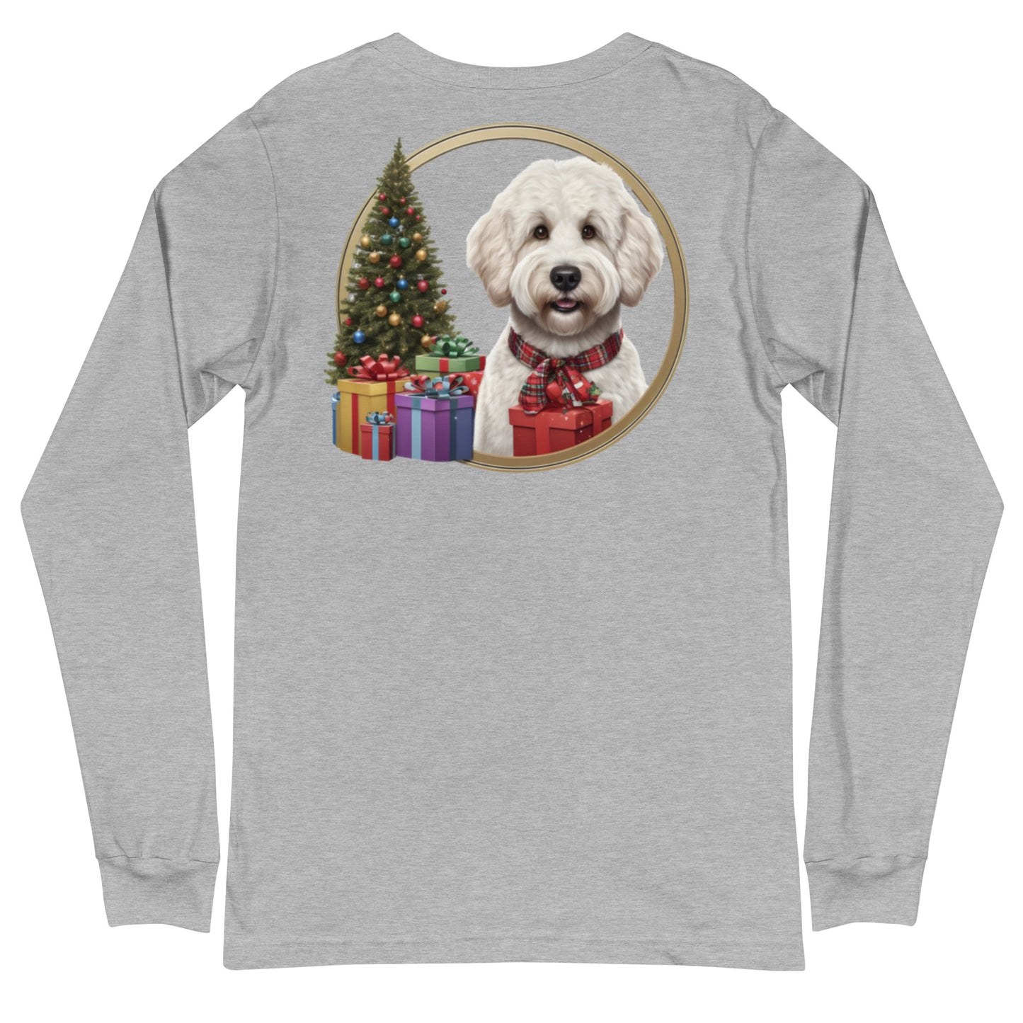 White Christmas Doodle Unisex Long Sleeve T Shirt