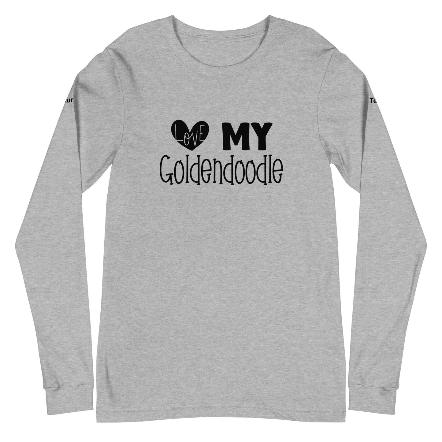 Love My Goldendoodle Unisex Long Sleeve Tee - Customize It!