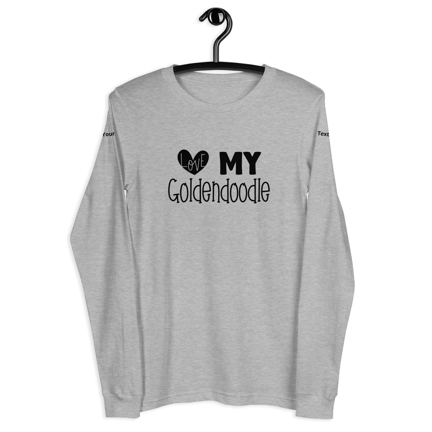 Love My Goldendoodle Unisex Long Sleeve Tee - Customize It!