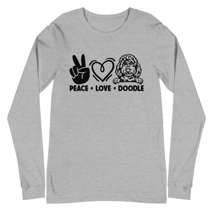 Peace Love Doodle Unisex Long Sleeve Tee