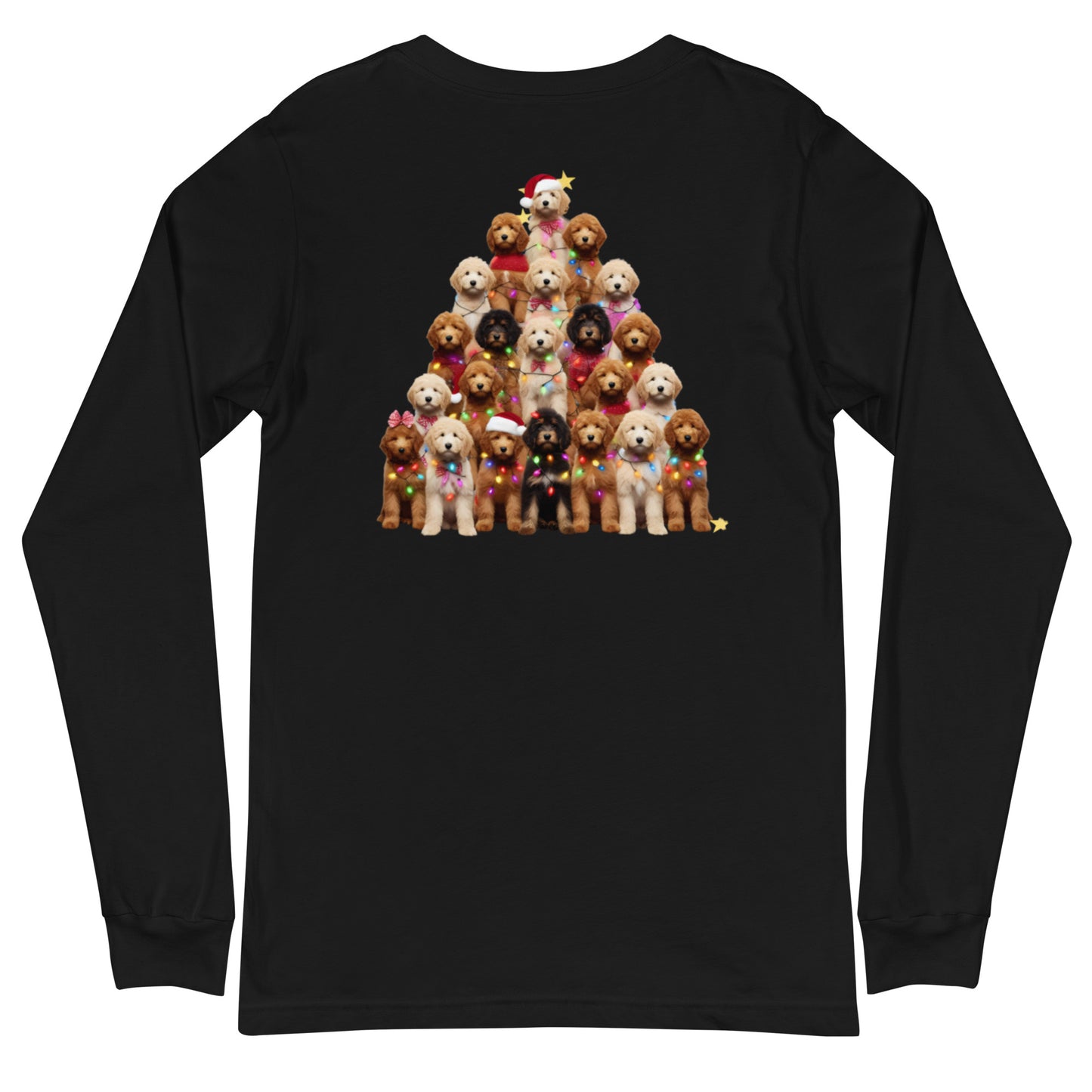 Doodle Christmas Tree Unisex Long Sleeve T Shirt