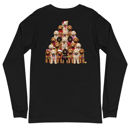 Doodle Christmas Tree Unisex Long Sleeve T Shirt