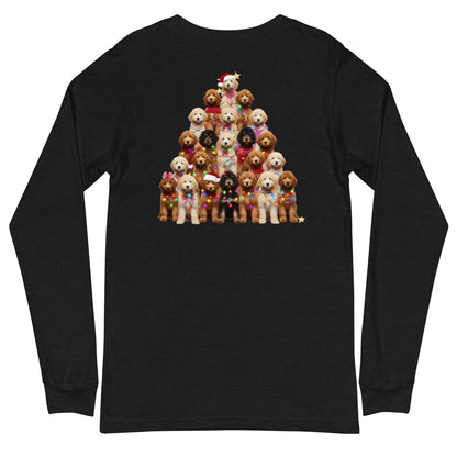 Doodle Christmas Tree Unisex Long Sleeve T Shirt