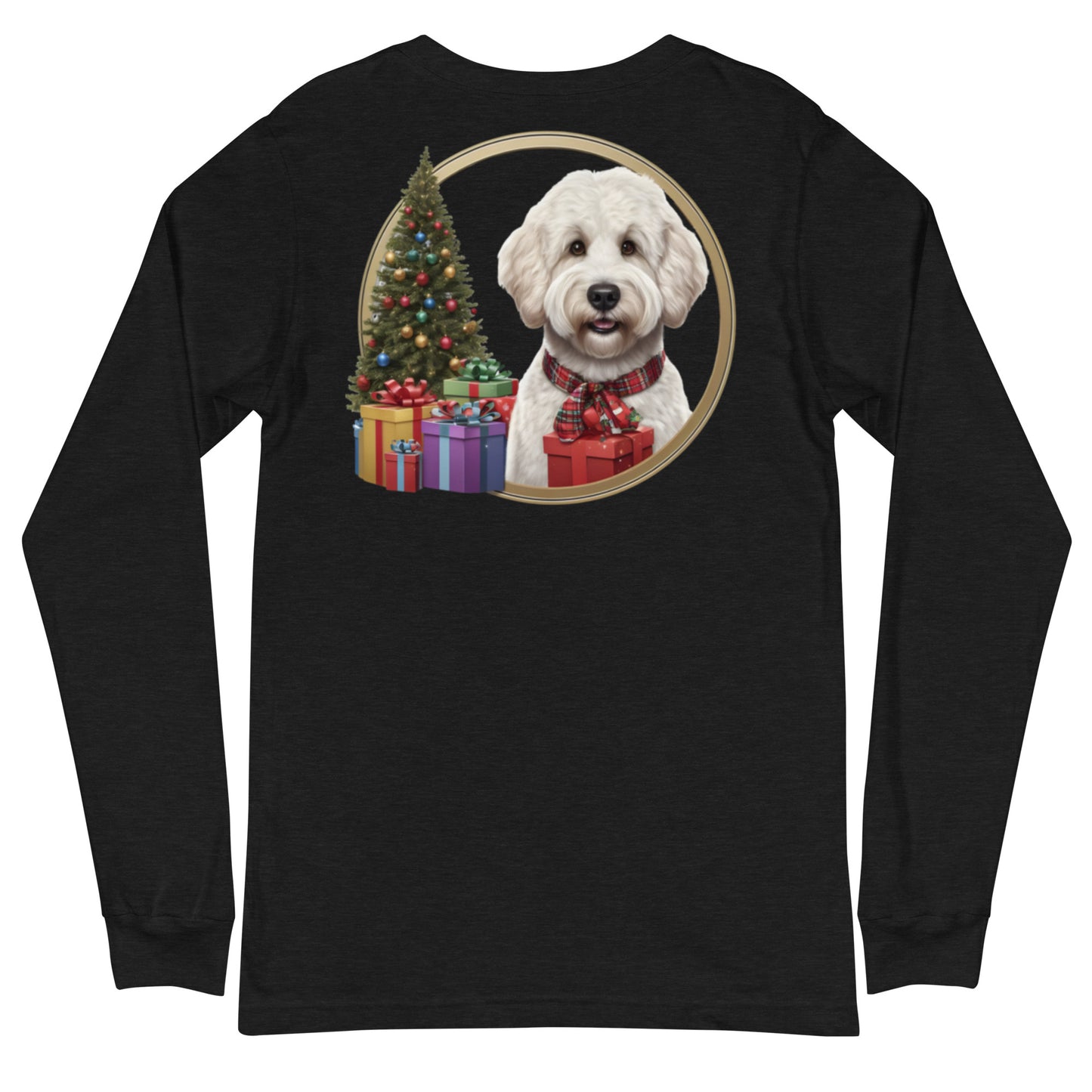 White Christmas Doodle Unisex Long Sleeve T Shirt