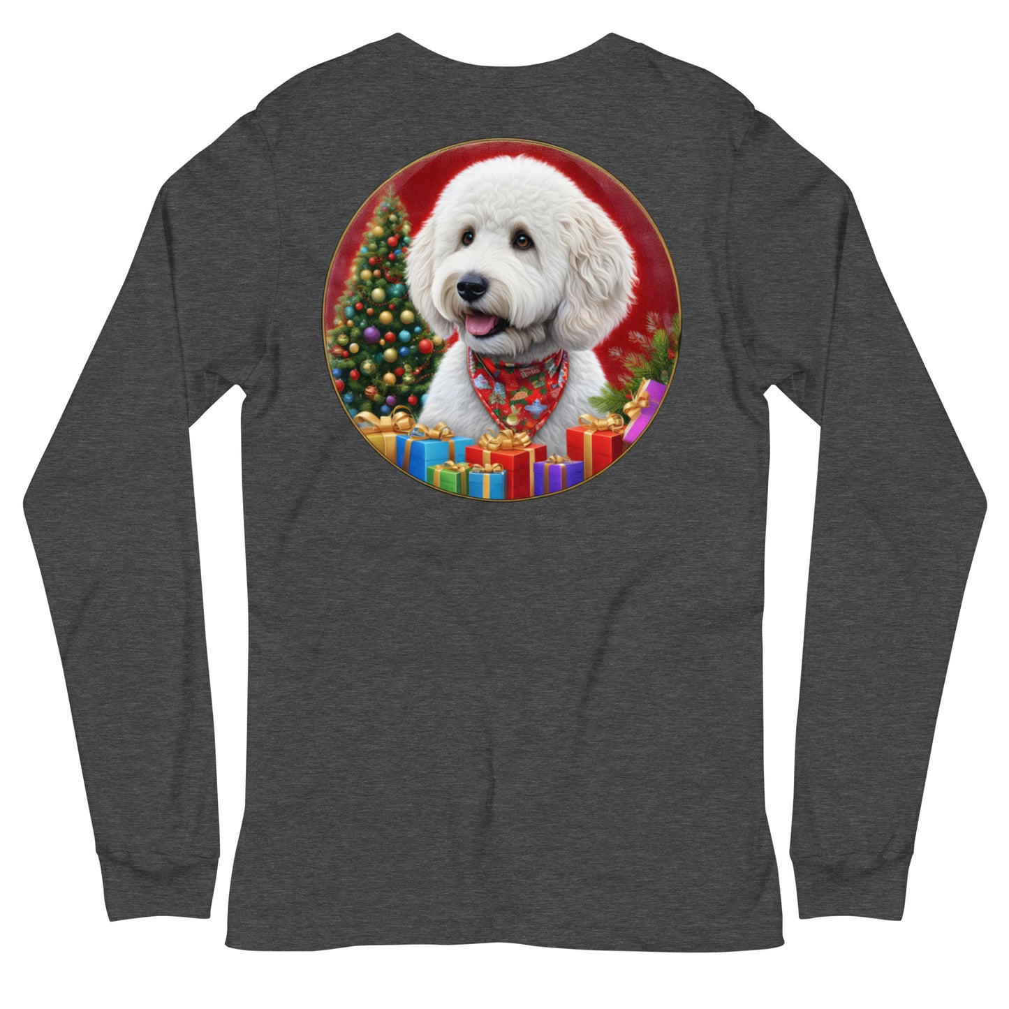 White Christmas Doodle Unisex Long Sleeve T Shirt