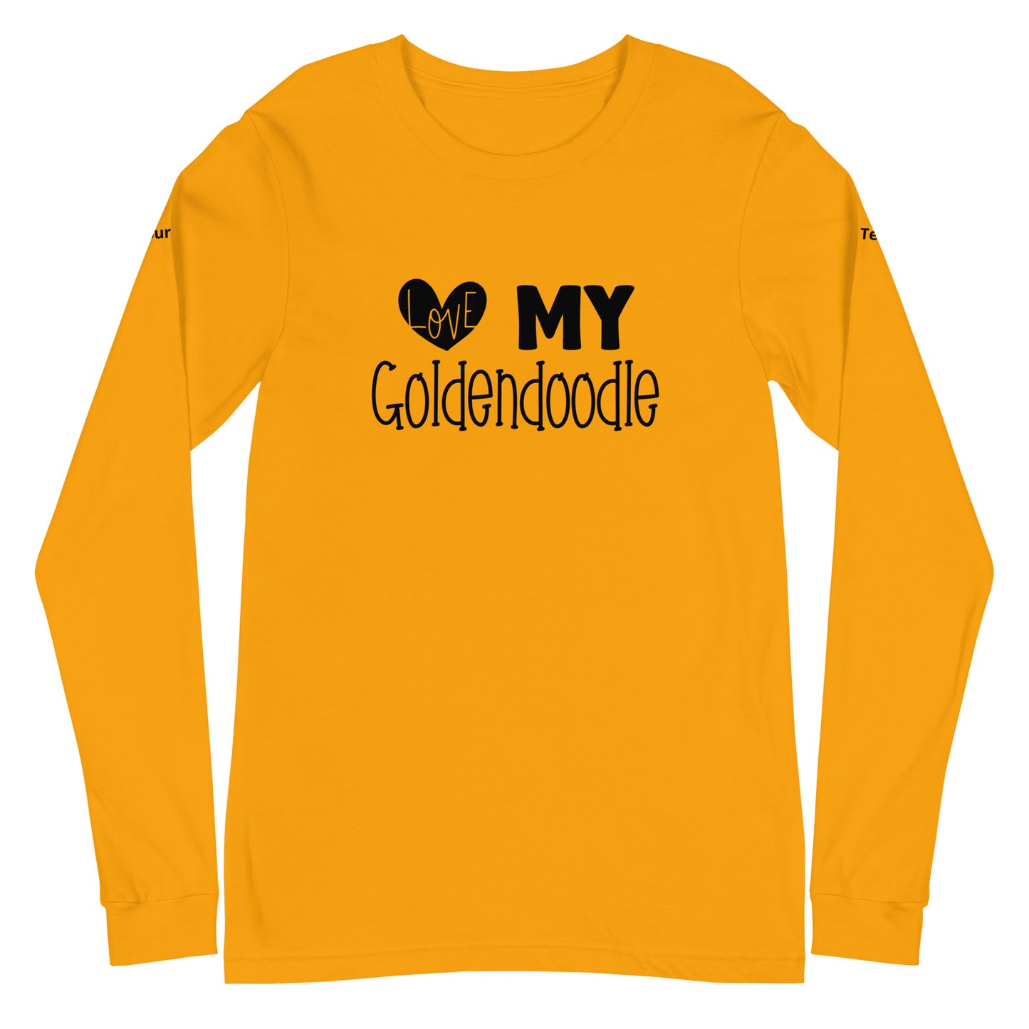 Love My Goldendoodle Unisex Long Sleeve Tee - Customize It!