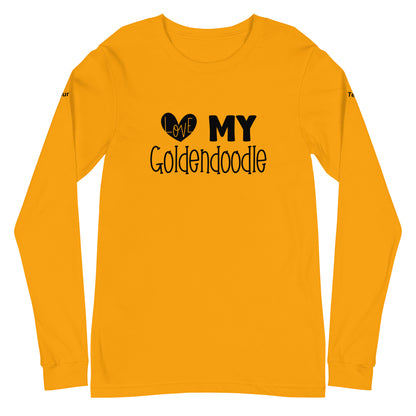 Love My Goldendoodle Unisex Long Sleeve Tee - Customize It!