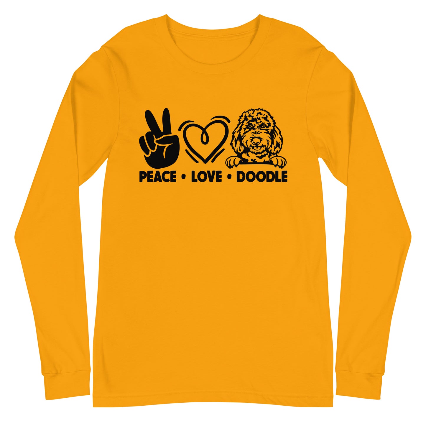 Peace Love Doodle Unisex Long Sleeve Tee