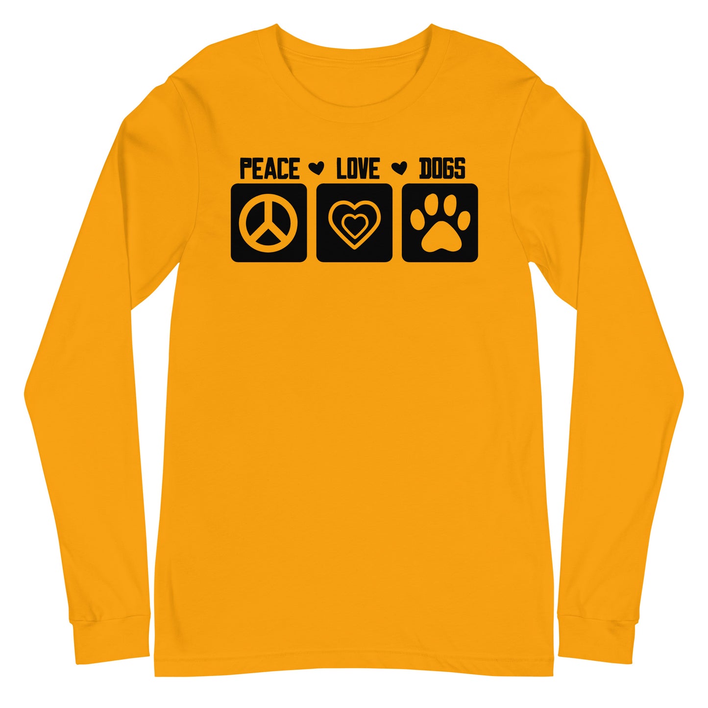 Peace Love Dogs Unisex Long Sleeve Tee