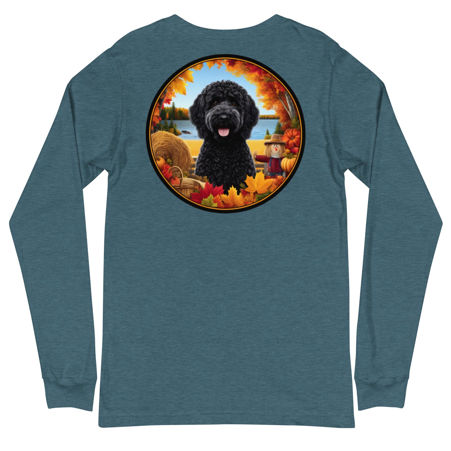 Fall Black Doodle Unisex Long Sleeve T Shirt