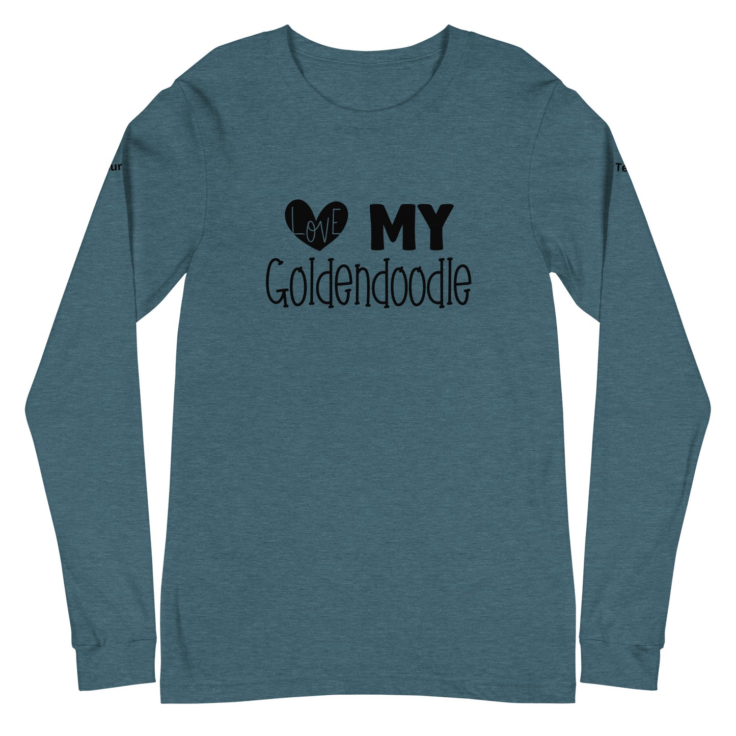 Love My Goldendoodle Unisex Long Sleeve Tee - Customize It!